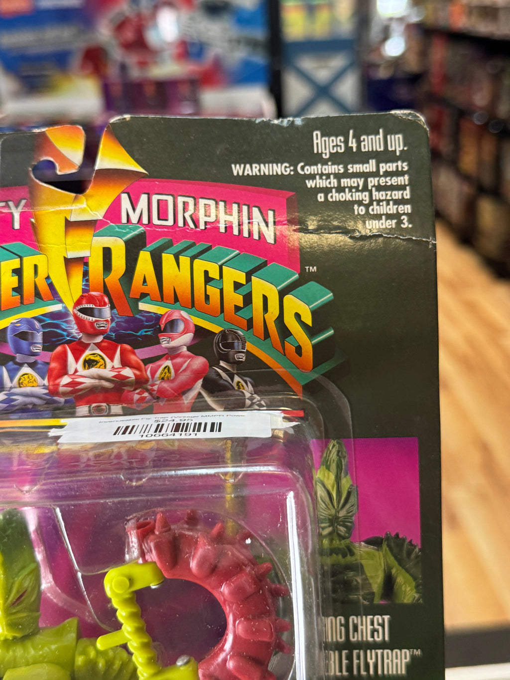 Invenusable Fly Trap (Vintage MMPR Power Rangers, Bandai) SEALED product image 5, provided for visual reference and product