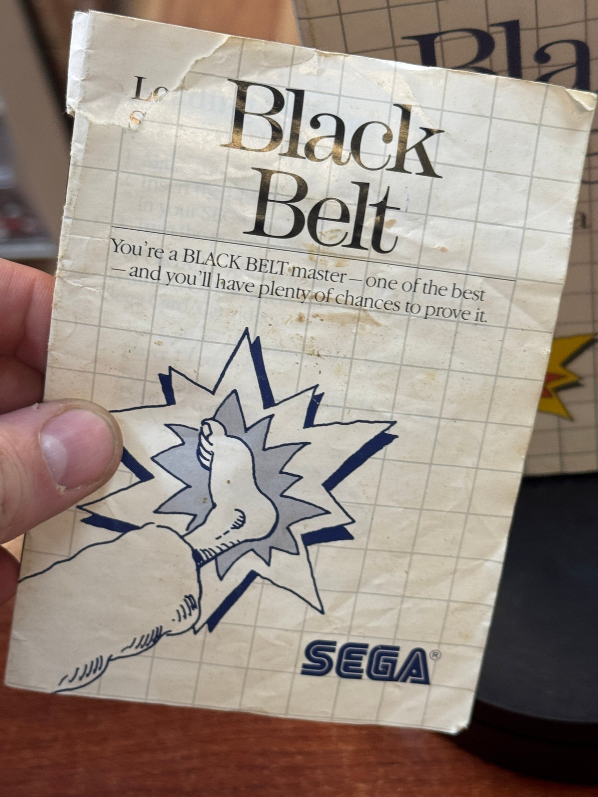 Black Belt with Box & Manual (Vintage Sega Master System, Video Game) product image 9, provided for visual reference and