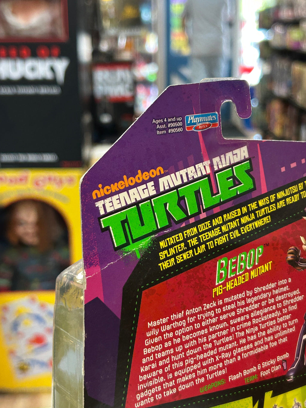 Pig Head Bebop Nickelodeon (TMNT Ninja Turtles, Playmates) SEALED product image 4, provided for visual reference and product