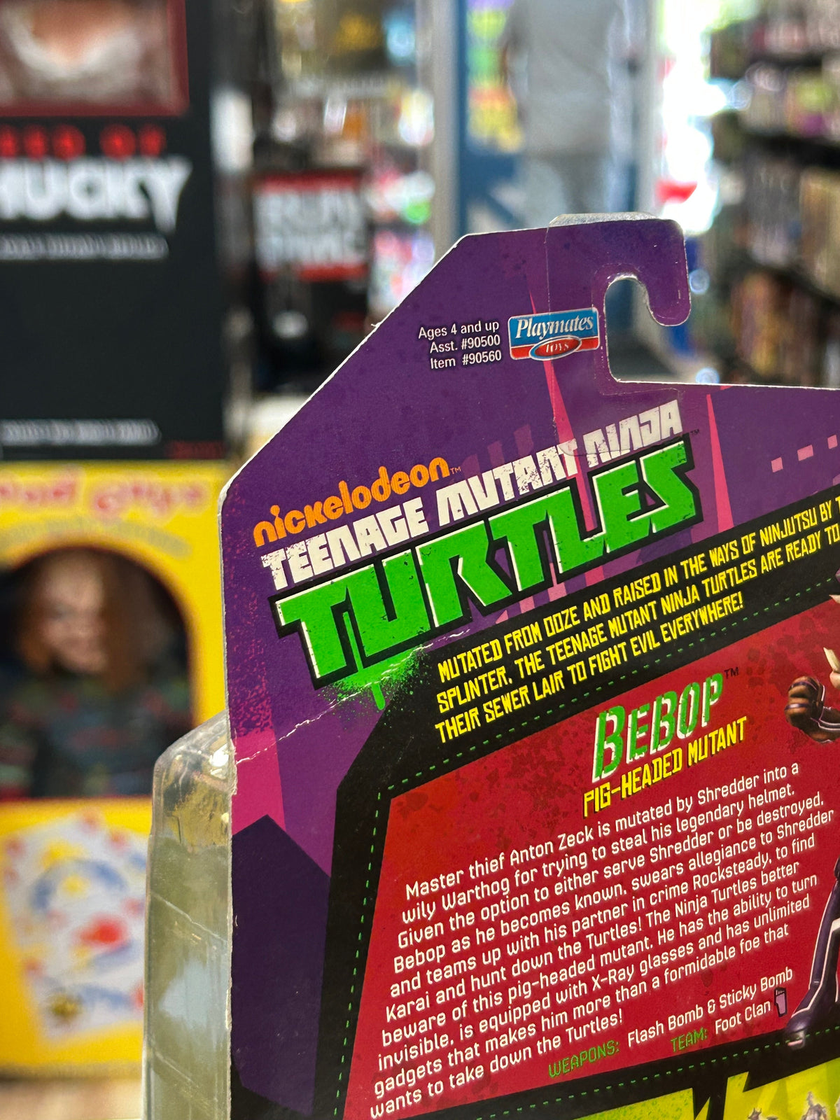 Pig Head Bebop Nickelodeon (TMNT Ninja Turtles, Playmates) SEALED product image 4, provided for visual reference and product