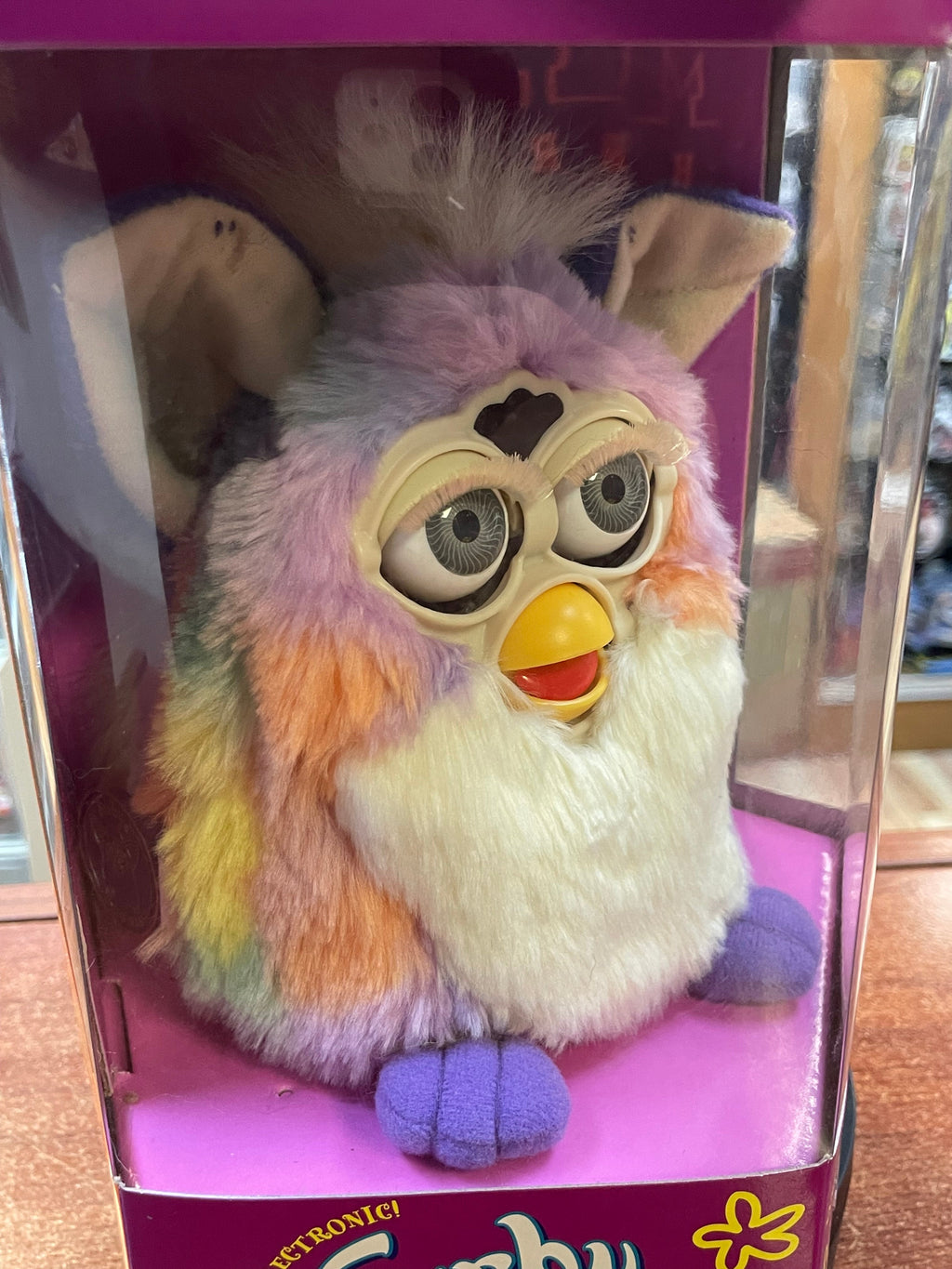 Pastel Tie Die -Blue Eyes- (Vintage Furby, Tiger Electronics) **NEW** product image 4, provided for visual reference and
