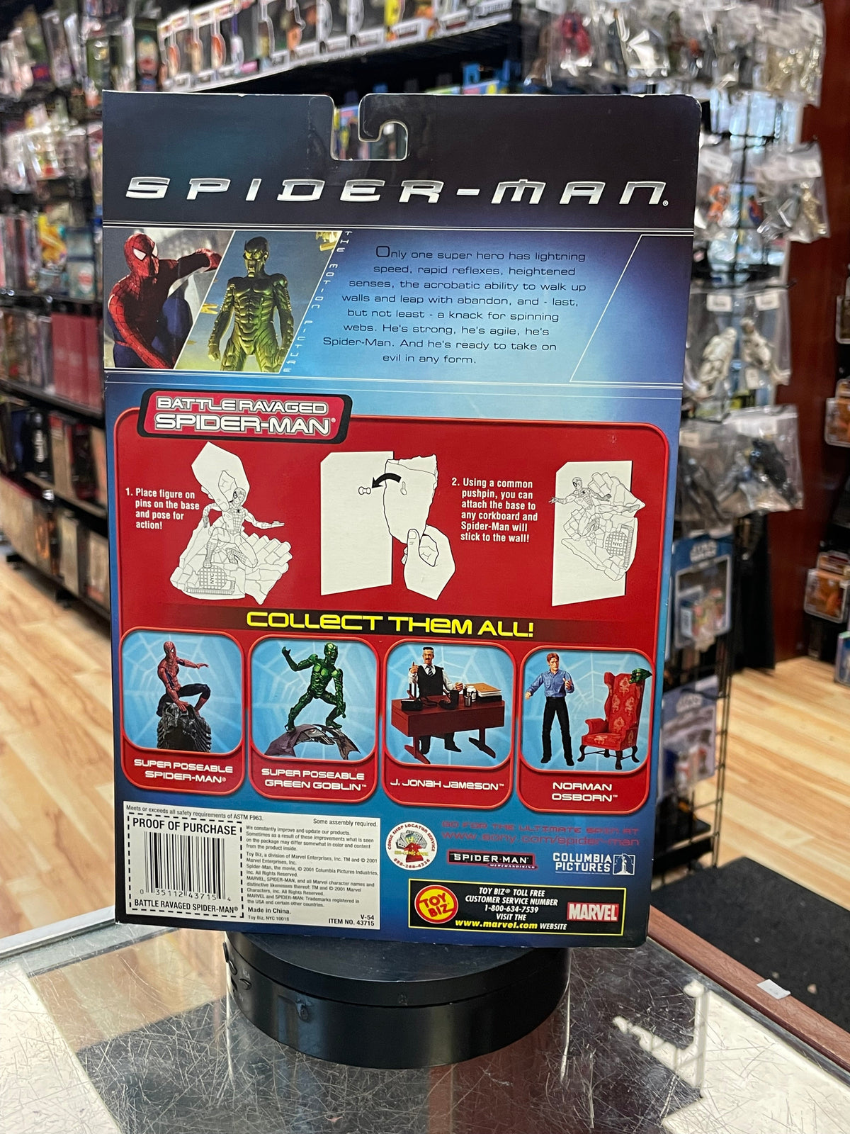 Battle Ravaged Spider-Man Series 1 (Vintage Spider-Man, Toy Biz) SEALED product image 5, provided for visual reference and