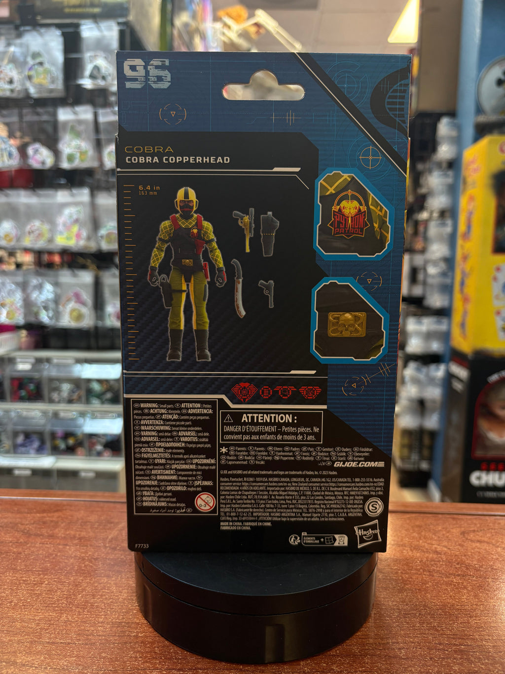 Python Patrol Cobra Copperhead (GI Joe Classified, Hasbro) SEALED product image 3, provided for visual reference and product