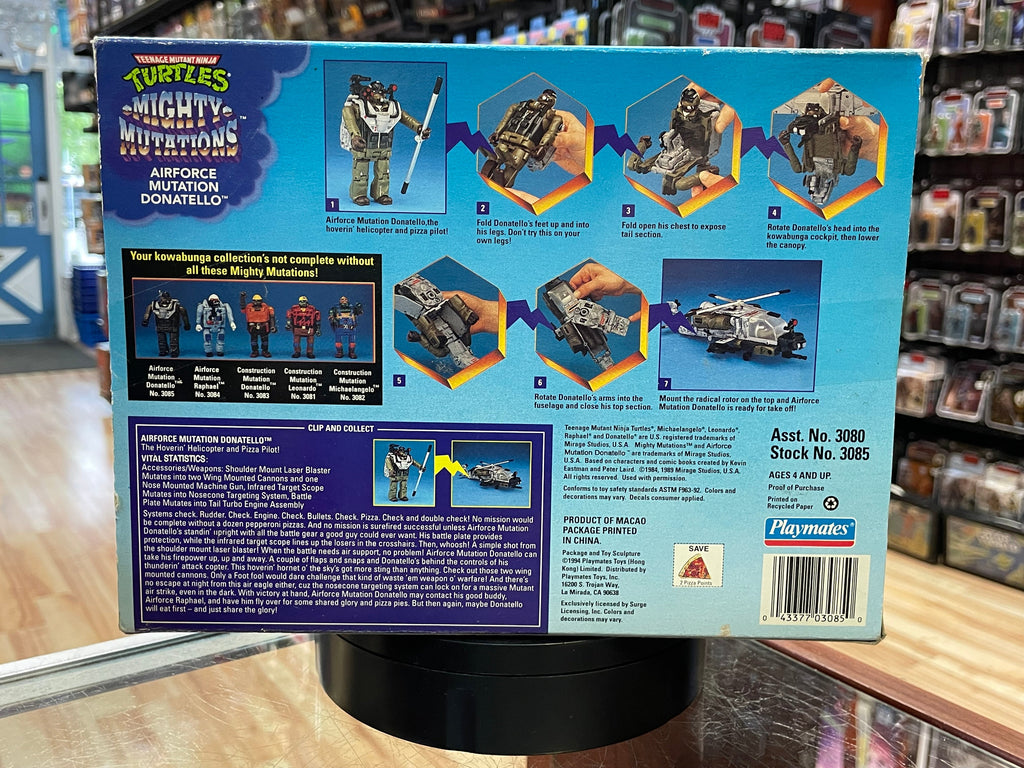 Air Force Mutation Donatello (Vintage Teenage Ninja Turtles Mighty Mutations, TMNT Playmates) SEALED product image 8,