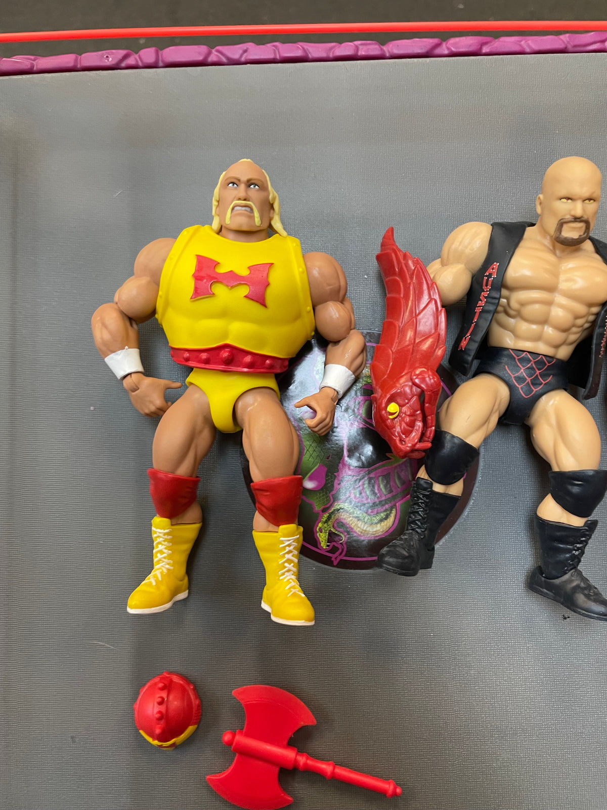 RattleSnake Mountain (WWE MOTU, Mattel) **COMPLETE** product image 6, provided for visual reference and product detail review