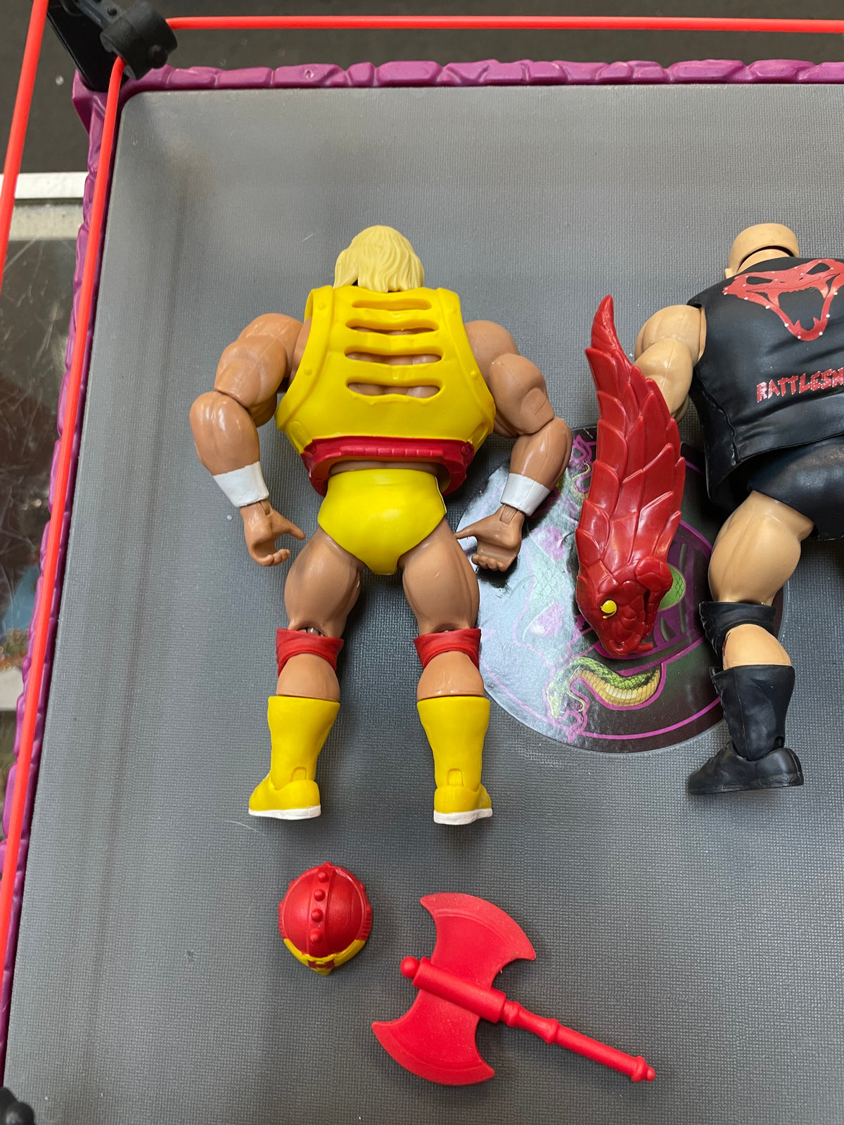 RattleSnake Mountain (WWE MOTU, Mattel) **COMPLETE** product image 14, provided for visual reference and product detail