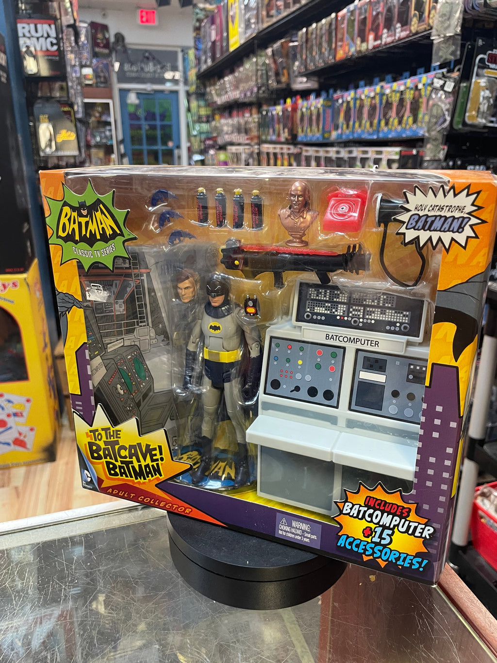 Batcave Batman (Batman Classic TV, Mattel) SEALED product image 2, provided for visual reference and product detail review