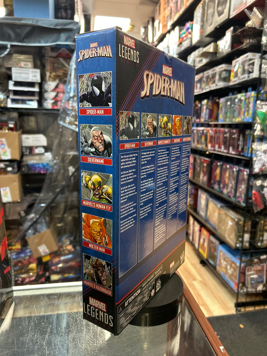 SpiderMan -Silvermane, Human Fly, Molten Man- (Marvel Legends, Hasbro) SEALED product image 5, provided for visual reference