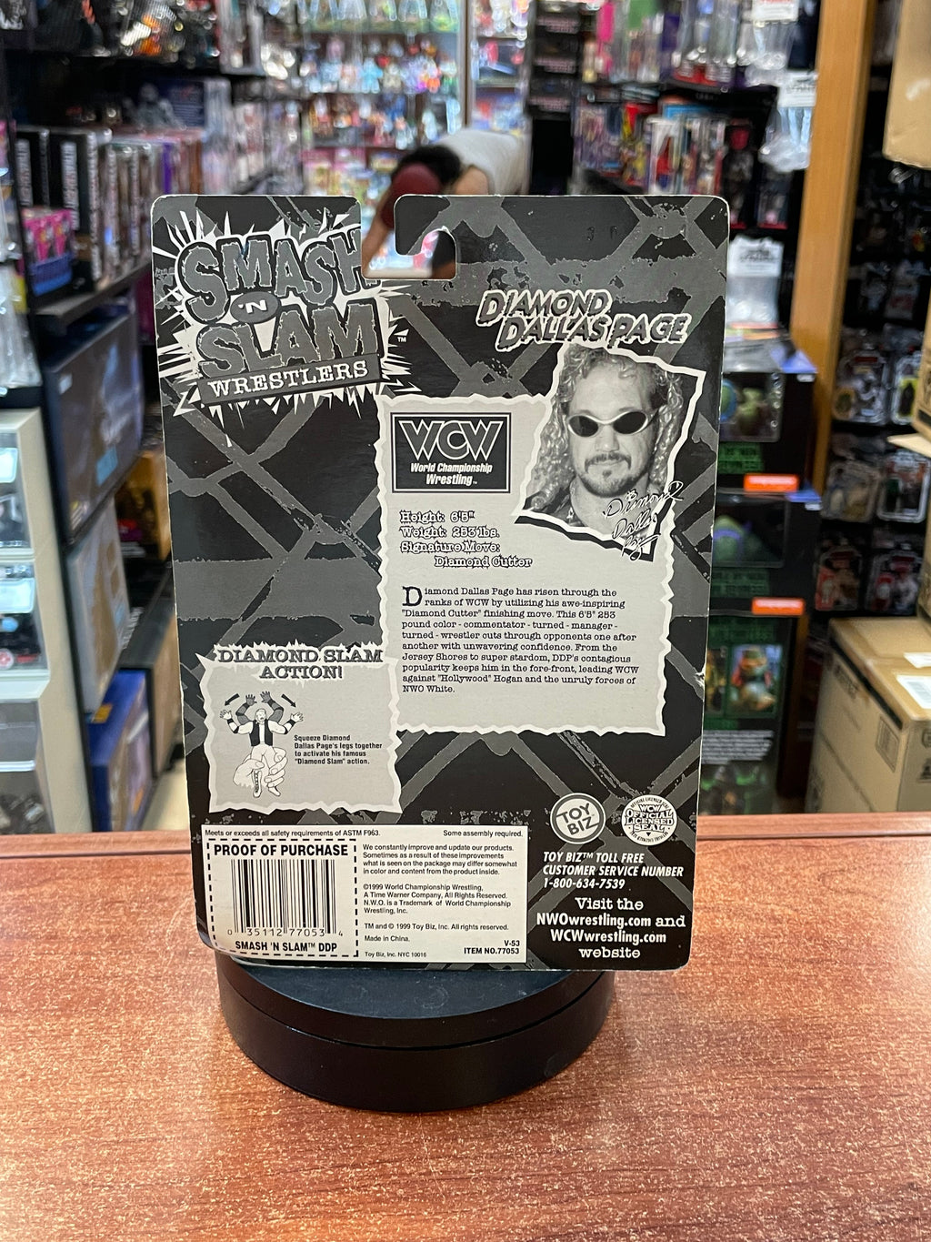 DDP Diamond Dallas Page (WCW Smash N' Slam, Toybiz) **SEALED** product image 2, provided for visual reference and product