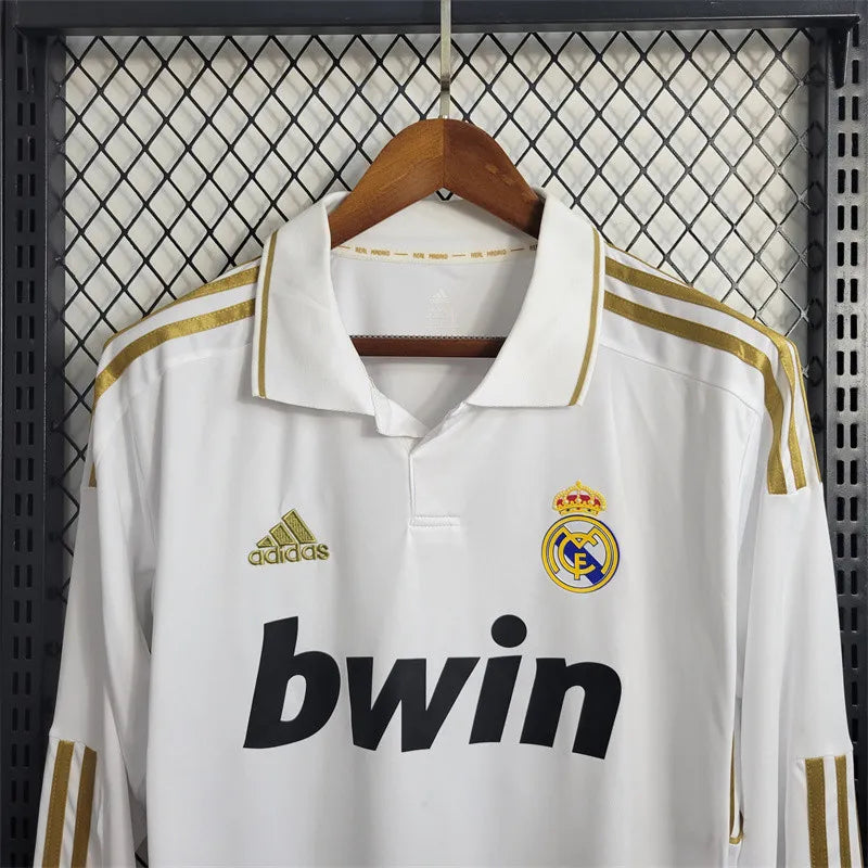 Real Madrid Jersey Home Kit 2011 2012 Retro Long Sleeves product image 3