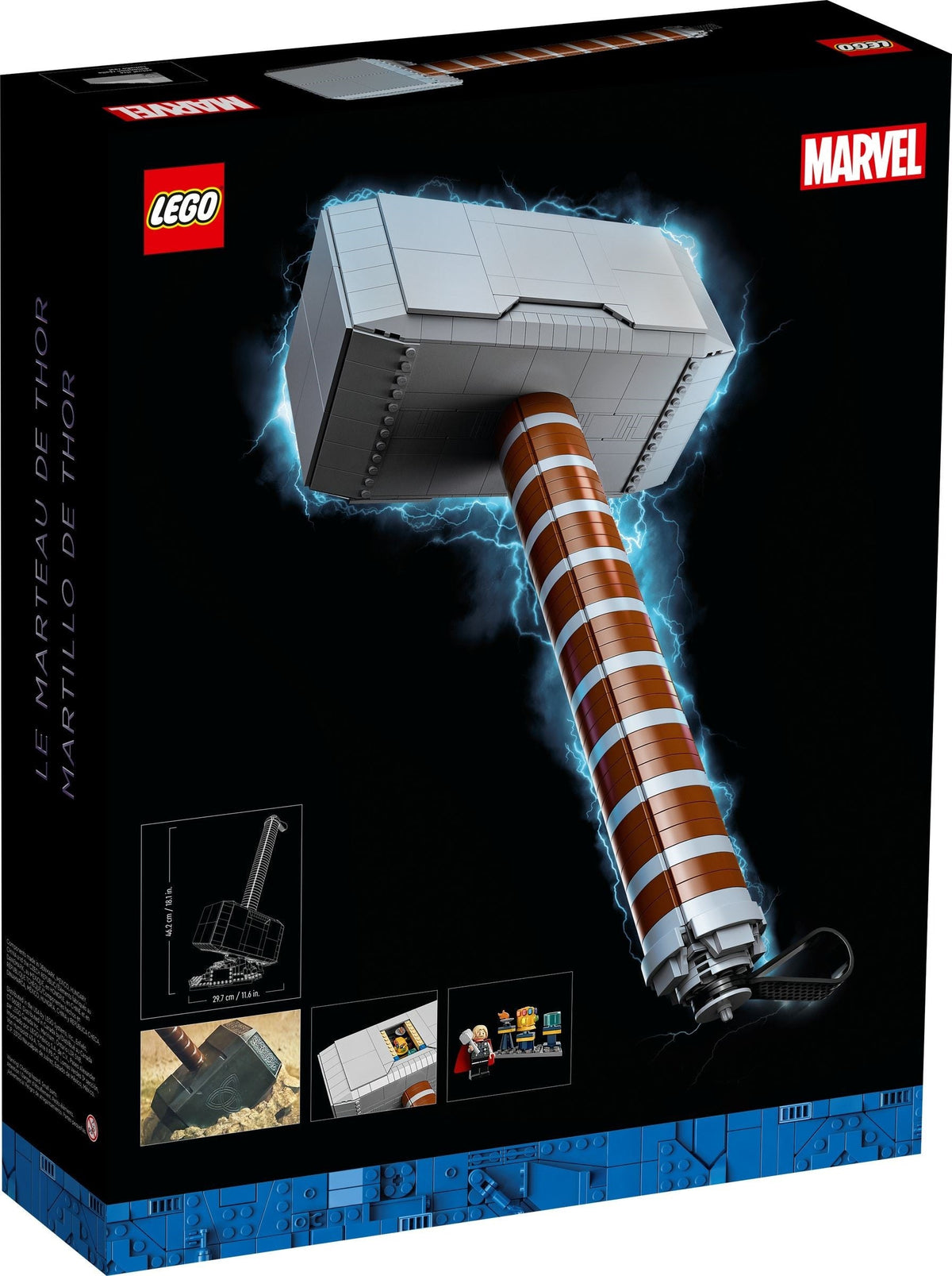 76209 LEGO Marvel: Thor's Hammer (Retired) (New Sealed) product image 3, provided for visual reference and product detail