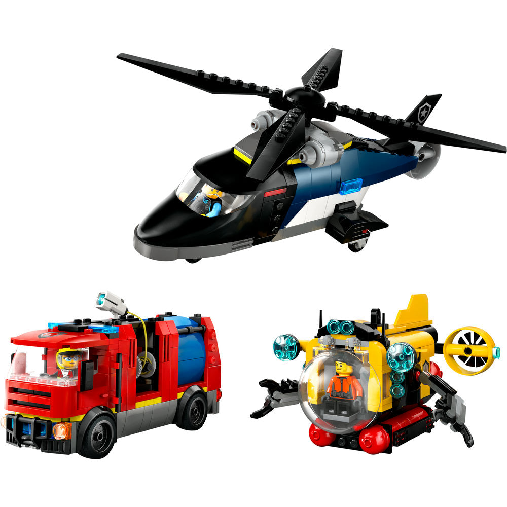 60462 Helicopter, Fire Truck & Submarine Remix product image 3, provided for visual reference and product detail review