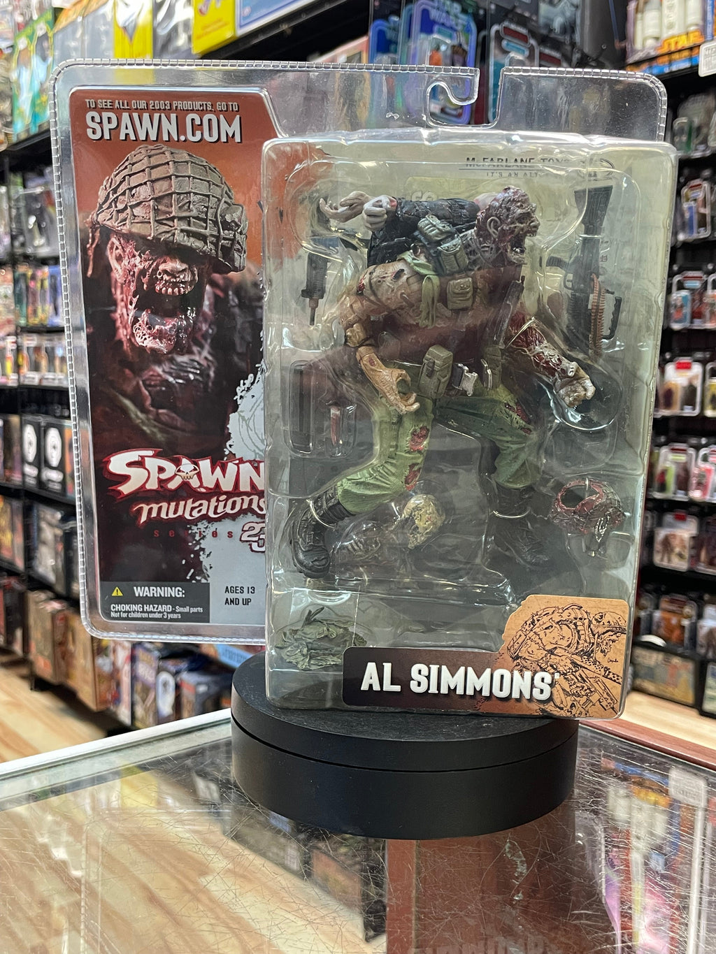 Al Simmons (Vintage Spawn Mutations, McFarlane) SEALED product image 1, provided for visual reference and product detail
