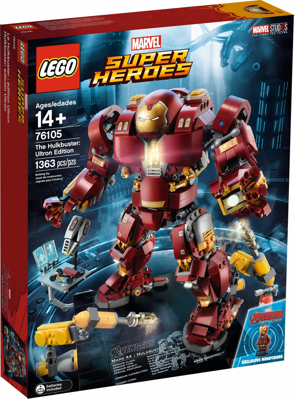 76105 LEGO Marvel: The Hulkbuster: Ultron Edition (Retired) (New Sealed)