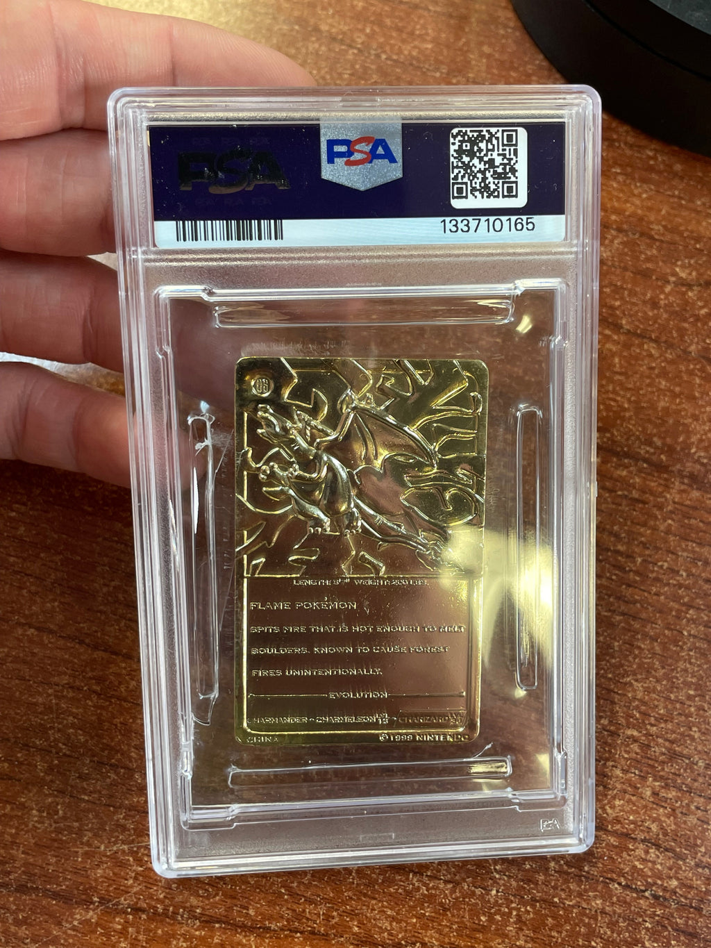 Charizard Burger King Gold Card 0165 (Pokemon, Wizard) **PSA 6** product image 11, provided for visual reference and product