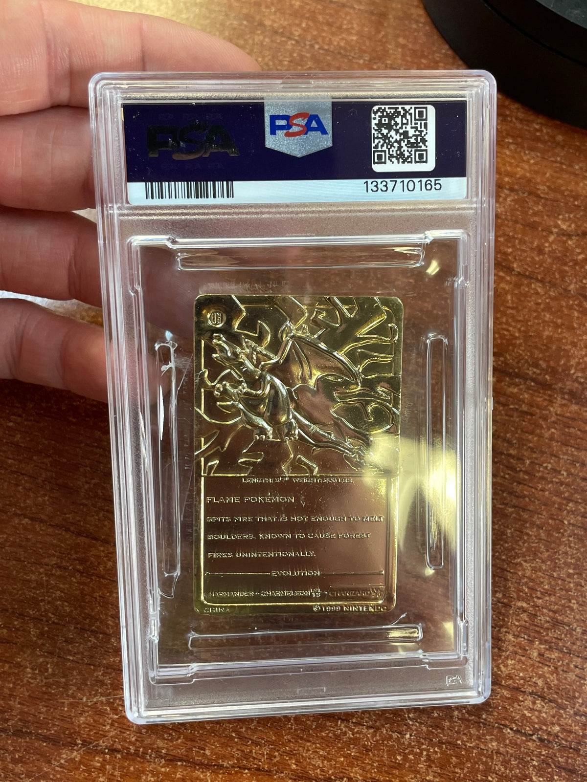 Charizard Burger King Gold Card 0165 (Pokemon, Wizard) **PSA 6** product image 11, provided for visual reference and product