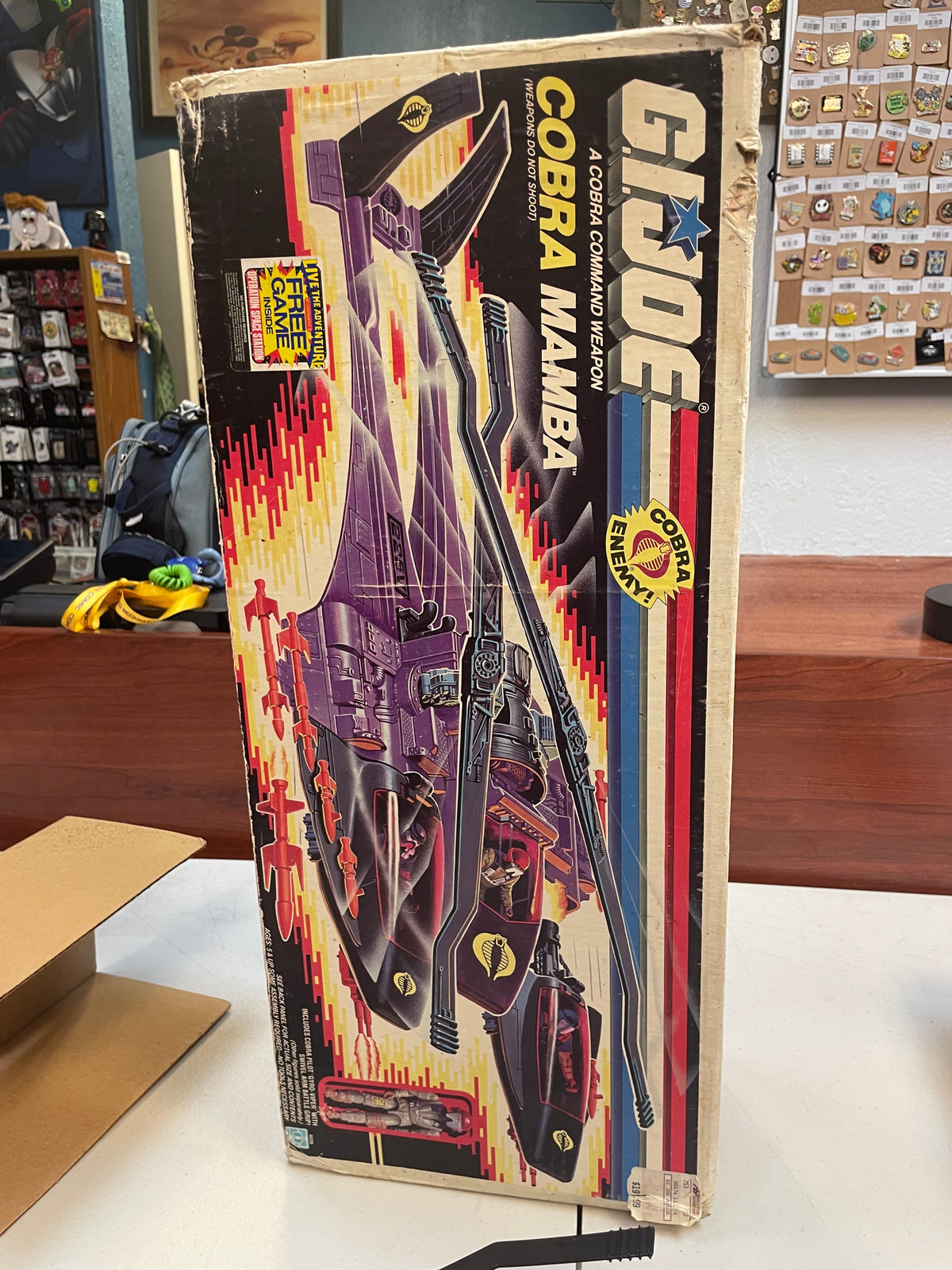 Mamba with Box (Vintage GI Joe, Hasbro) **COMPLETE** product image 59, provided for visual reference and product detail