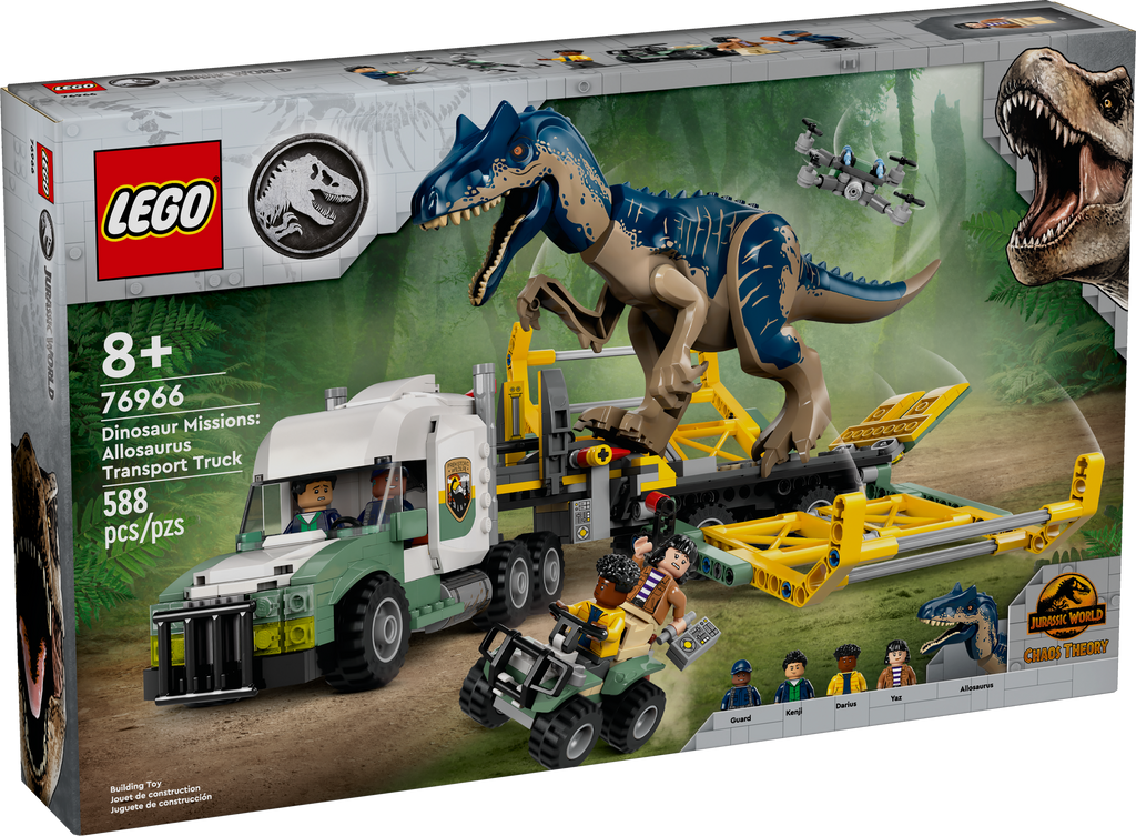 76966 Dinosaur Missions: Allosaurus Transport Truck (Retired) (New Sealed) product image 2, provided for visual reference
