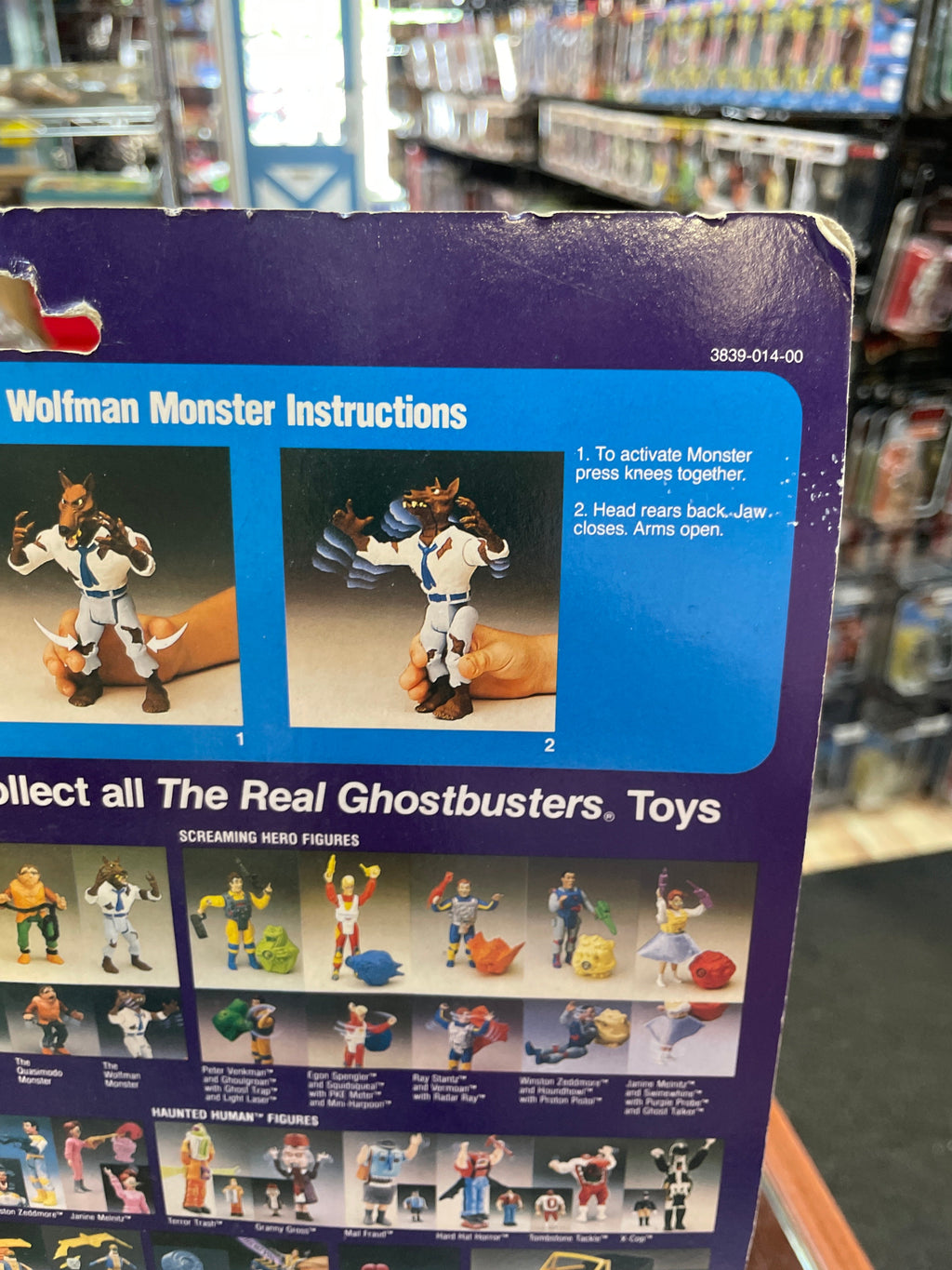 The WolfMan Monster (Vintage Ghostbusters, Kenner) **SEALED** product image 9, provided for visual reference and product