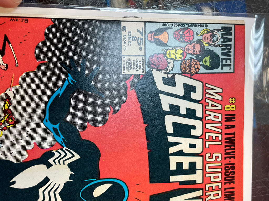 Secret Wars #8 Newsstand -1st Black Symbiote- 0597 (Marvel, Comics) product image 5, provided for visual reference and