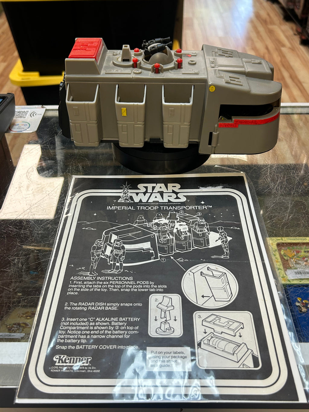 Imperial Troop Transport with Instructions (Vintage Star Wars, Kenner) COMPLETE product image 1, provided for visual