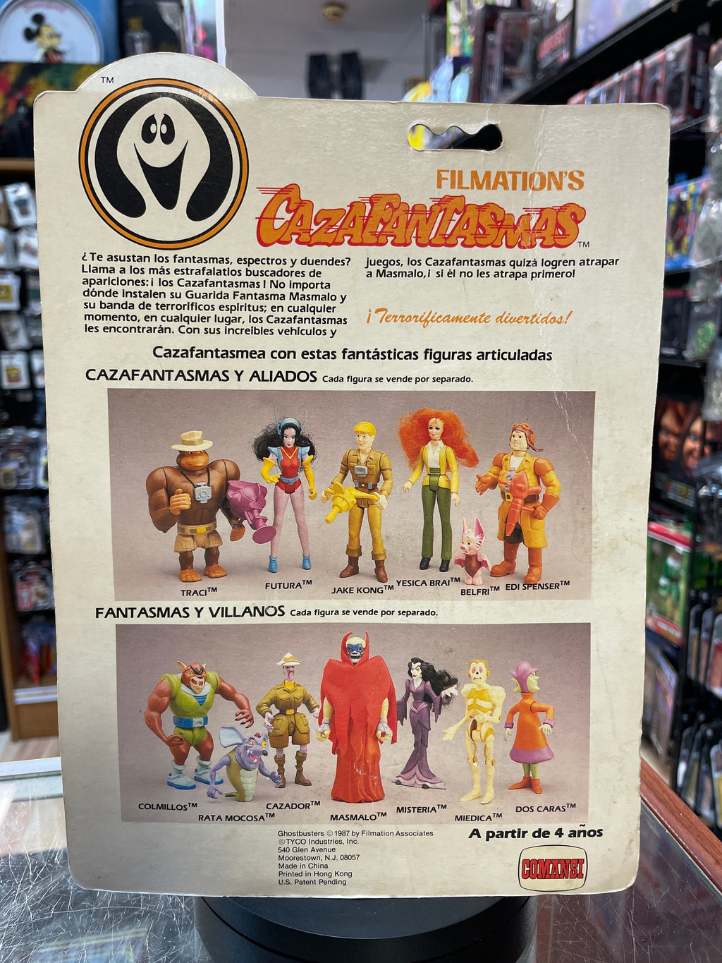 Eddie Spenser Jr (Vintage Filmation Ghostbuster, Comansi) **SEALED** product image 5, provided for visual reference and
