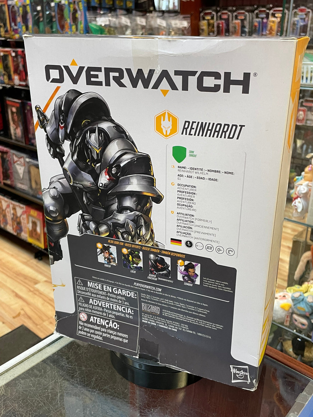 Reinhardt (Overwatch Ultimates, Hasbro) **SEALED** product image 3, provided for visual reference and product detail review