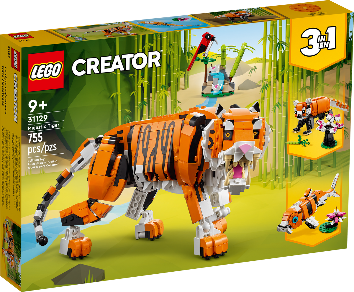 31129 LEGO Creator: Majestic Tiger (Certified Complete) product image 1, provided for visual reference and product detail