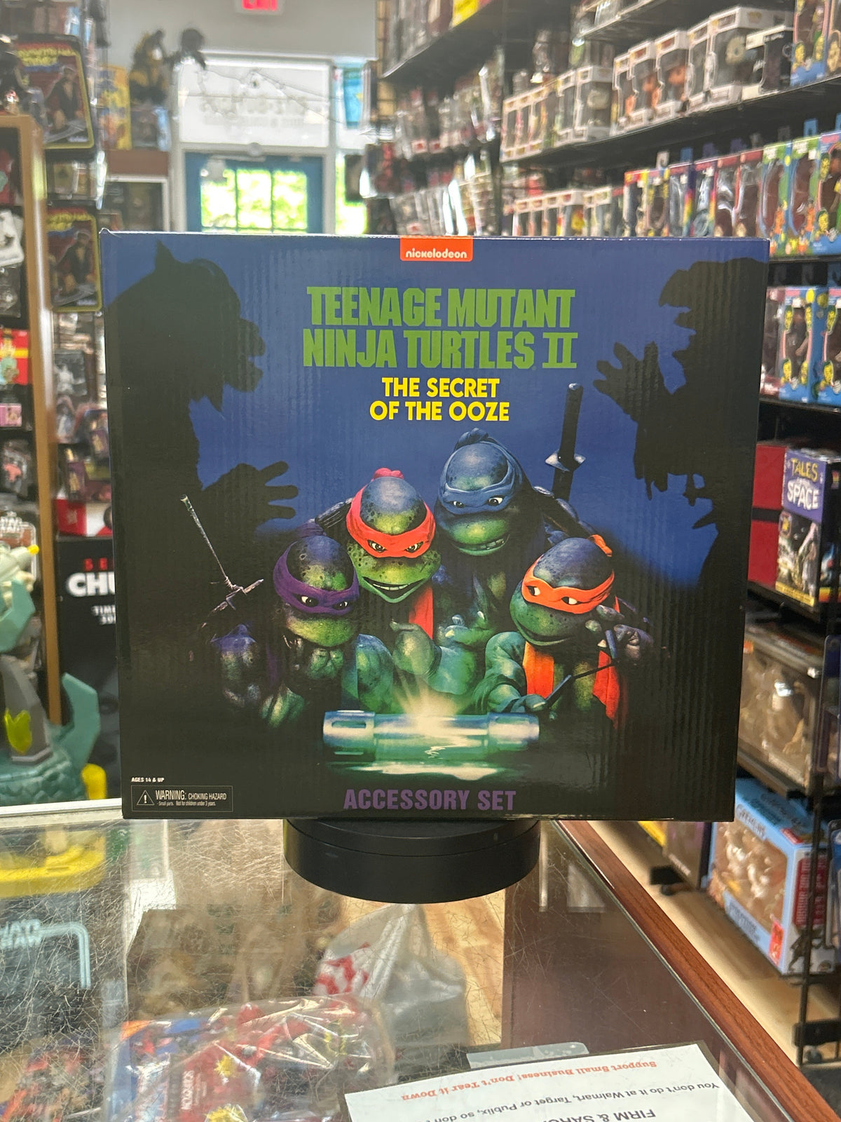 Secret of the Ooze Accessory Set (TMNT Ninja Turtles, NECA) **SEALED** product image 1, provided for visual reference and