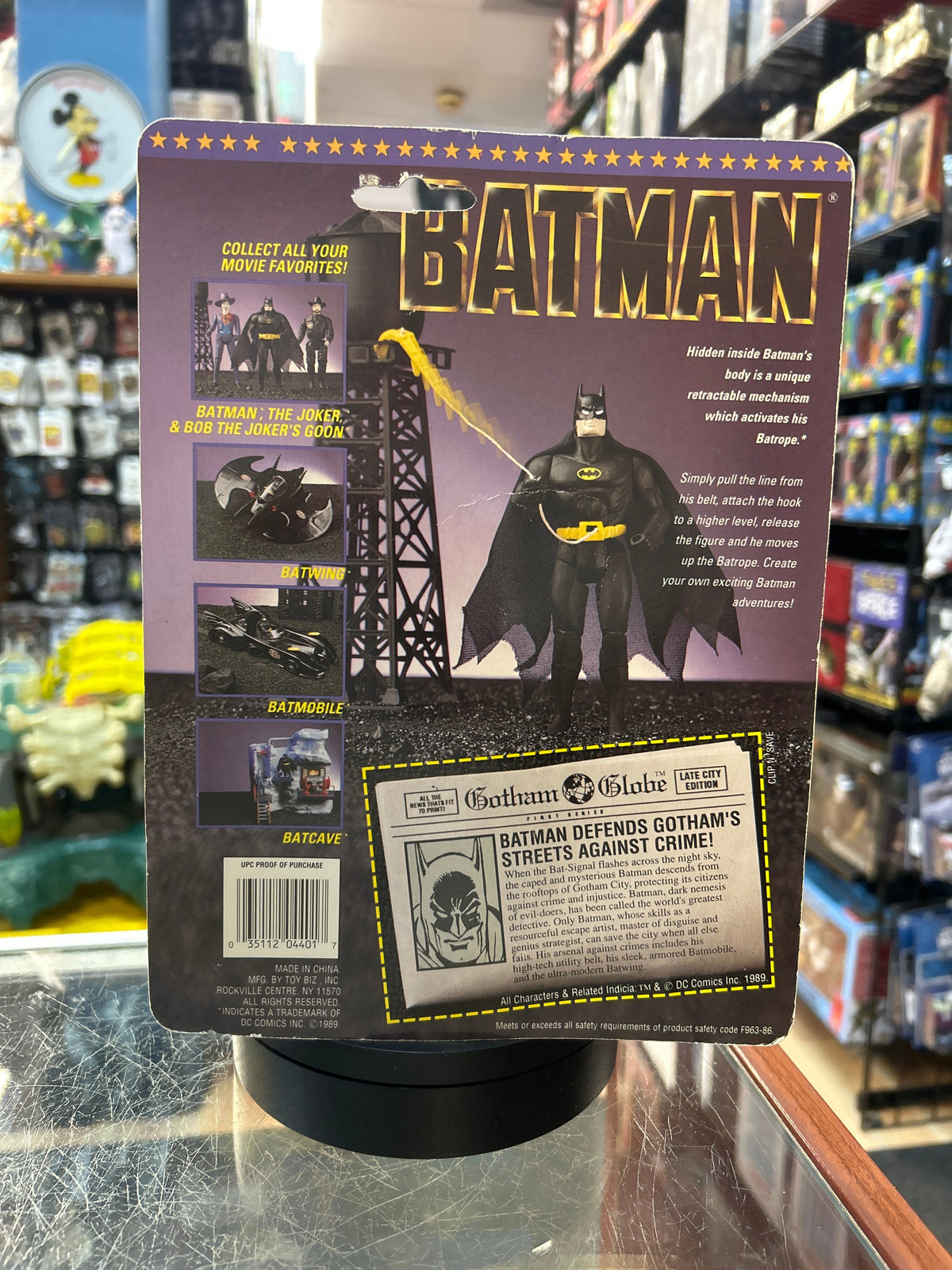 Michael Keaton Batman 0794 (VIntage Batman, Kenner) SEALED product image 2, provided for visual reference and product detail