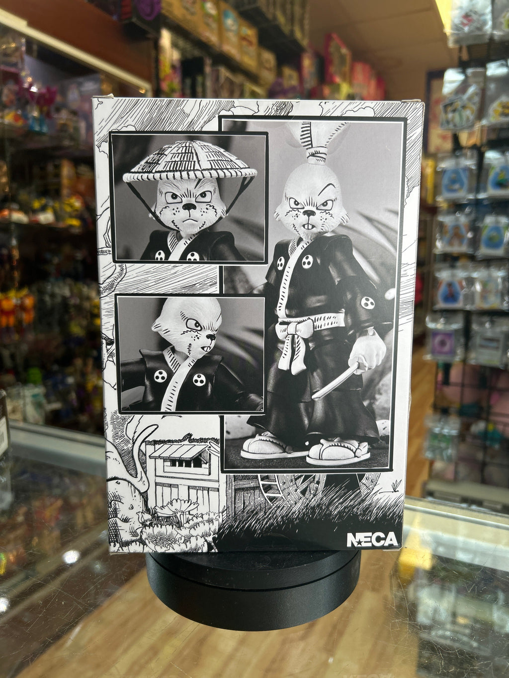Sakai Usagi Yojimbo -Black White- (TMNT Ninja Turtles, NECA) SEALED product image 4, provided for visual reference and