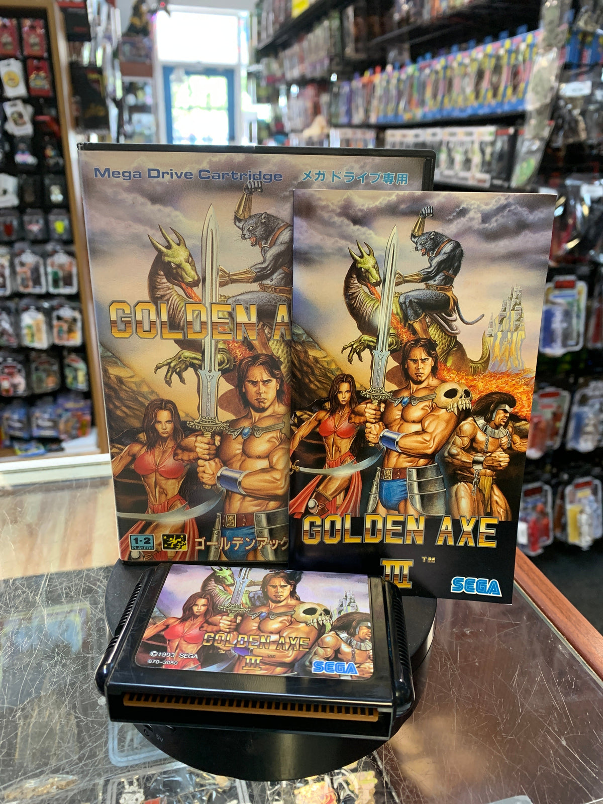 Golden Axe III Japanese (Sega Genesis Mega Drive, Vintage Video Games) COMPLETE product image 2, provided for visual