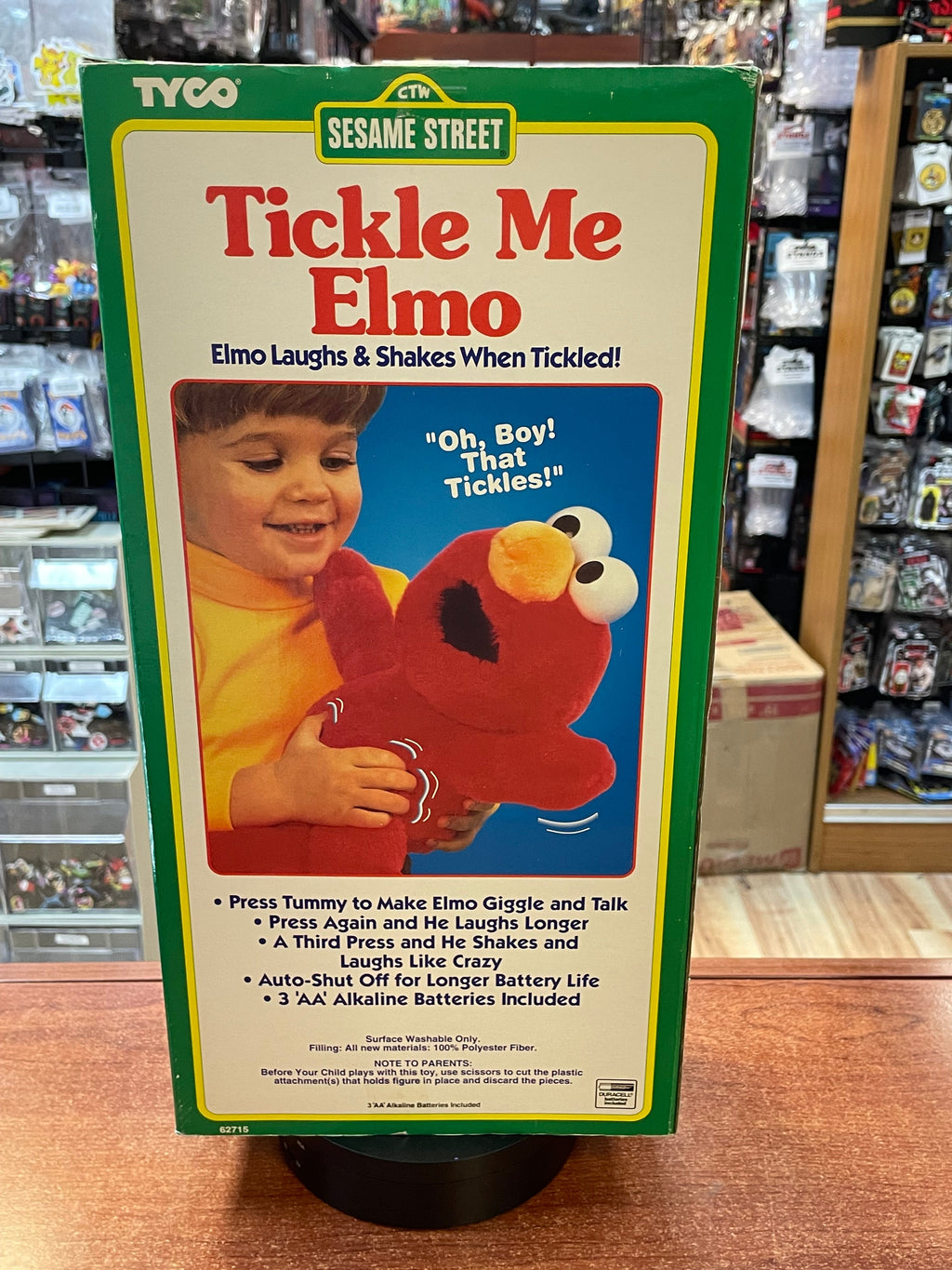 Tickle Me Elmo (Vintage Sesame Street, Tyco) **NEW** product image 3, provided for visual reference and product detail review