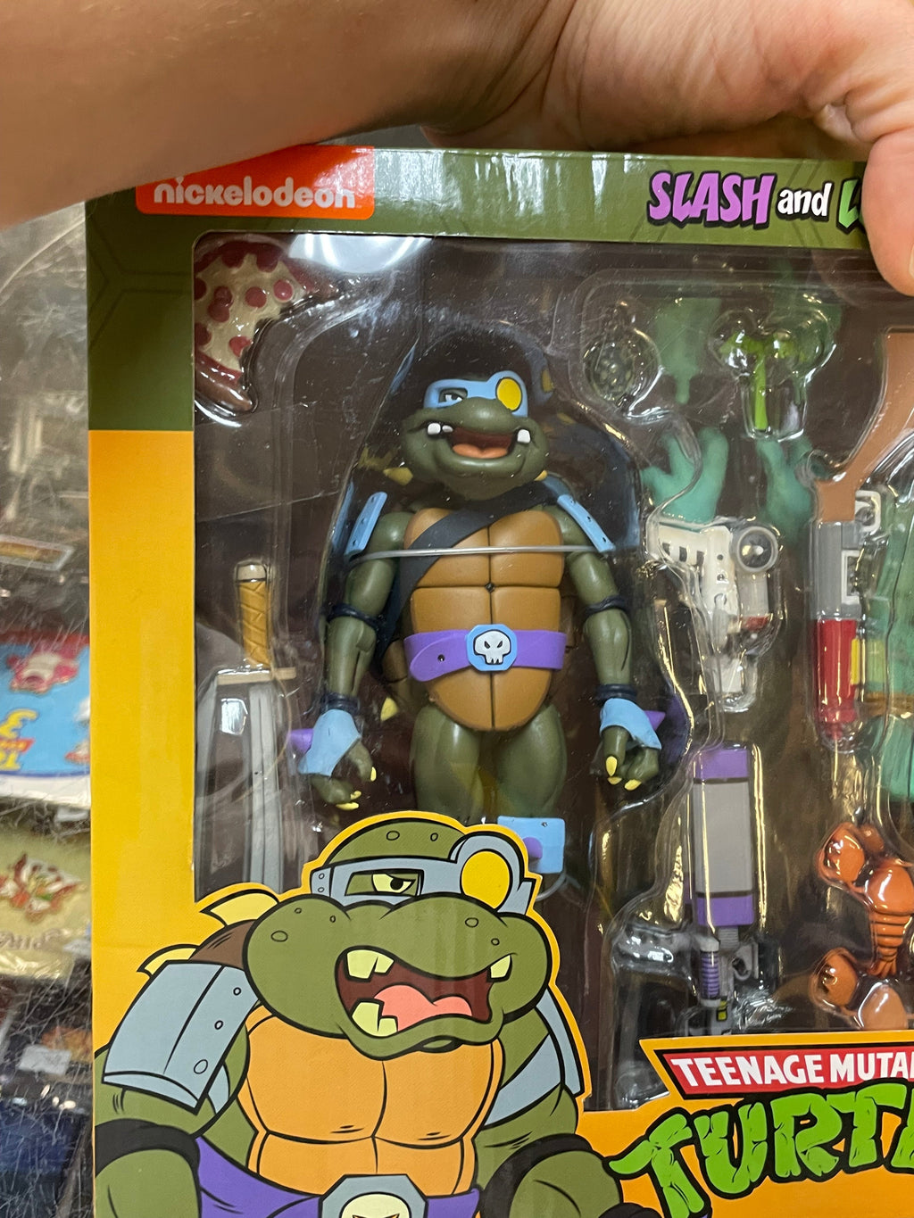 Slash & Leatherhead (TMNT Ninja Turtles, NECA) **SEALED** product image 5, provided for visual reference and product detail