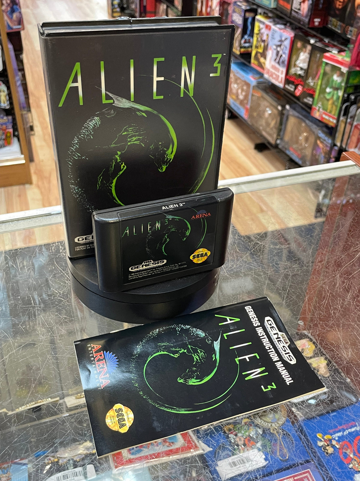 Alien 3 (Sega Genesis, Vintage Video Games) COMPLETE product image 2, provided for visual reference and product detail review