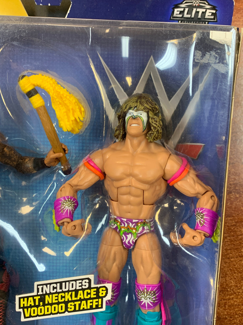 Papa Shango & Ultimate Warrior (WWE Elites, Mattel) SEALED product image 8, provided for visual reference and product detail