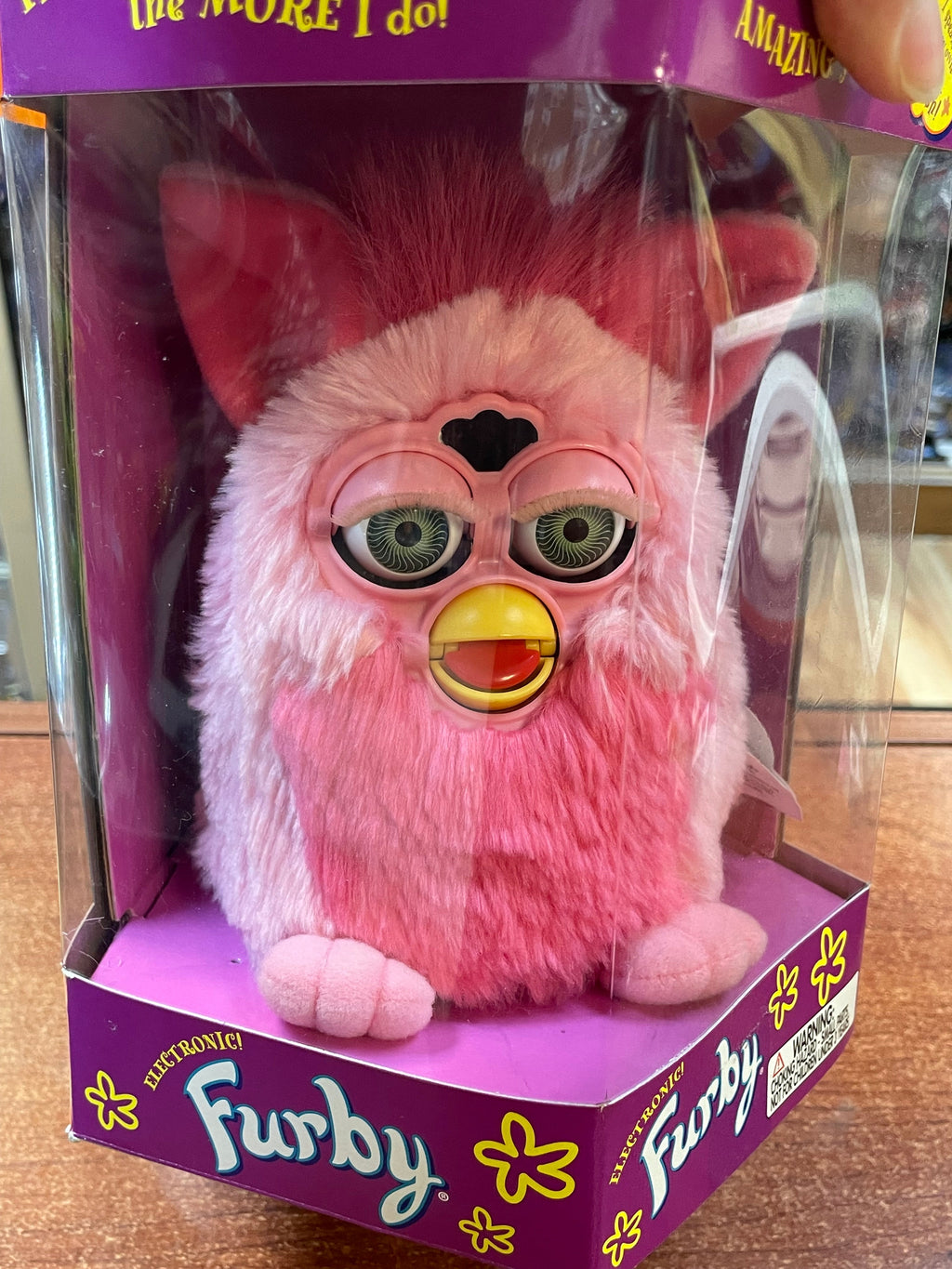 Flamingo Hot Pink Hazel Eyes (Vintage Furby, Tiger Electronics) **NEW** product image 6, provided for visual reference and
