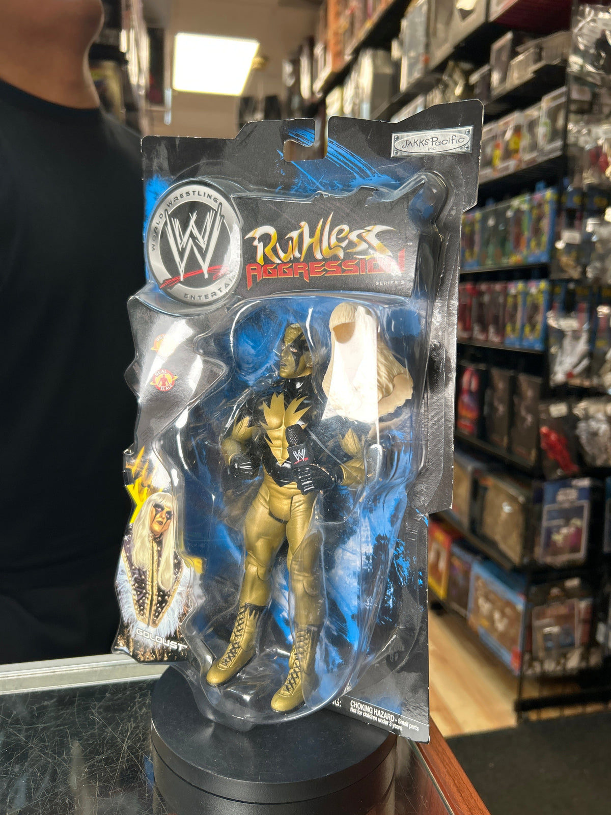 Goldust -Ruthless Aggression- (Vintage WWE, Jakks) **SEALED** product image 6, provided for visual reference and product