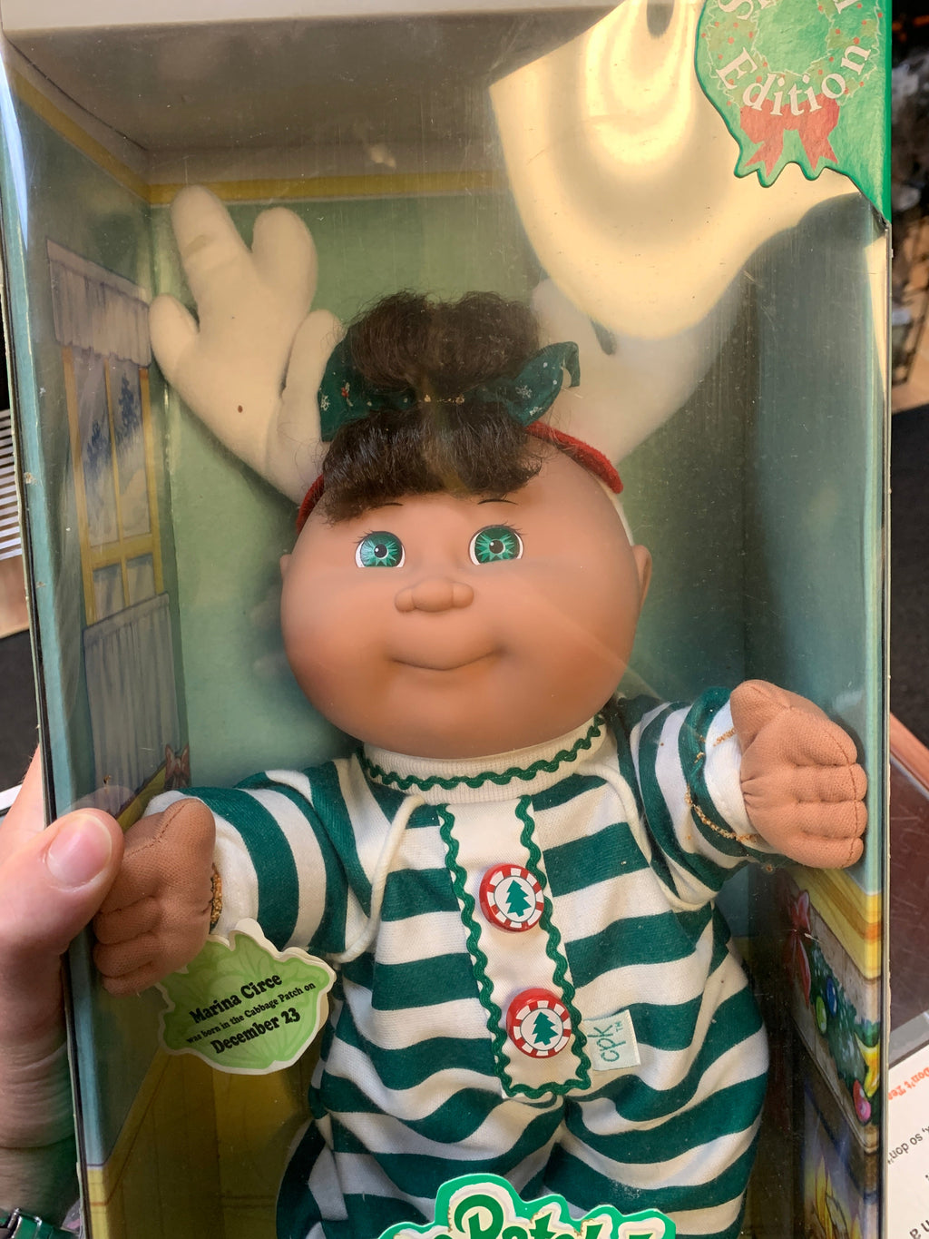 Marina Circe Doll #18613 (Vintage Cabbage Patch Kids Holiday Baby, Mattel) SEALED product image 8, provided for visual
