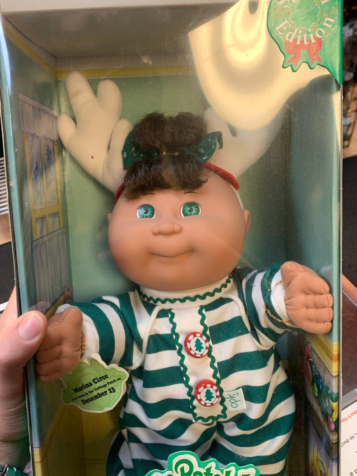 Marina Circe Doll #18613 (Vintage Cabbage Patch Kids Holiday Baby, Mattel) SEALED product image 8, provided for visual