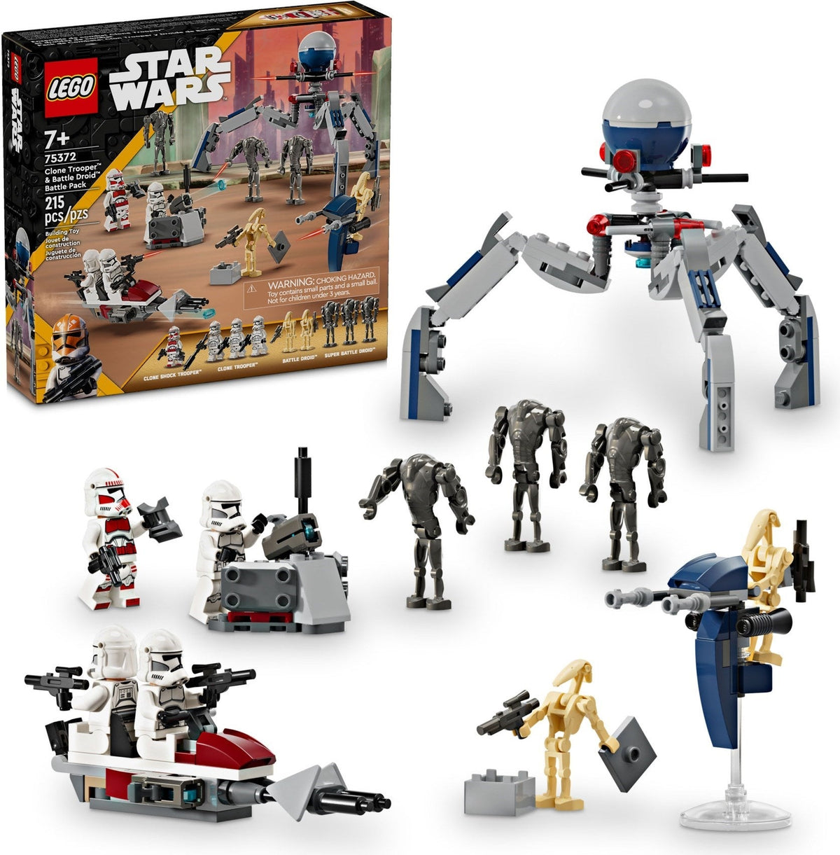 75372 Clone Trooper™ & Battle Droid™ Battle Pack product image 1, provided for visual reference and product detail review