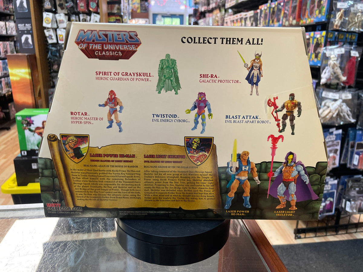 Laser Light Skeletor & Heman (MOTU Classics, Masters Of The Universe, Mattel) **SEALED** product image 3, provided for