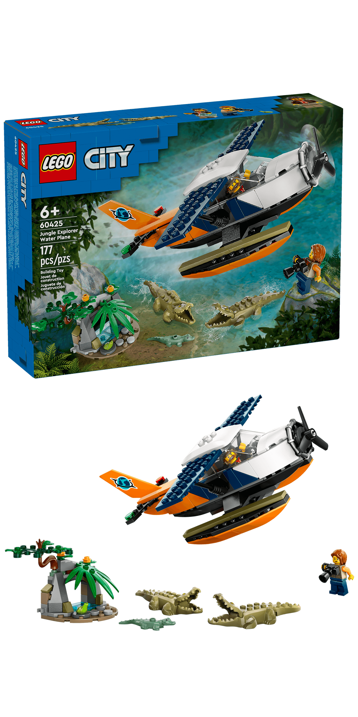 60425 LEGO City: Jungle Explorer Water Plane product image 2, provided for visual reference and product detail review
