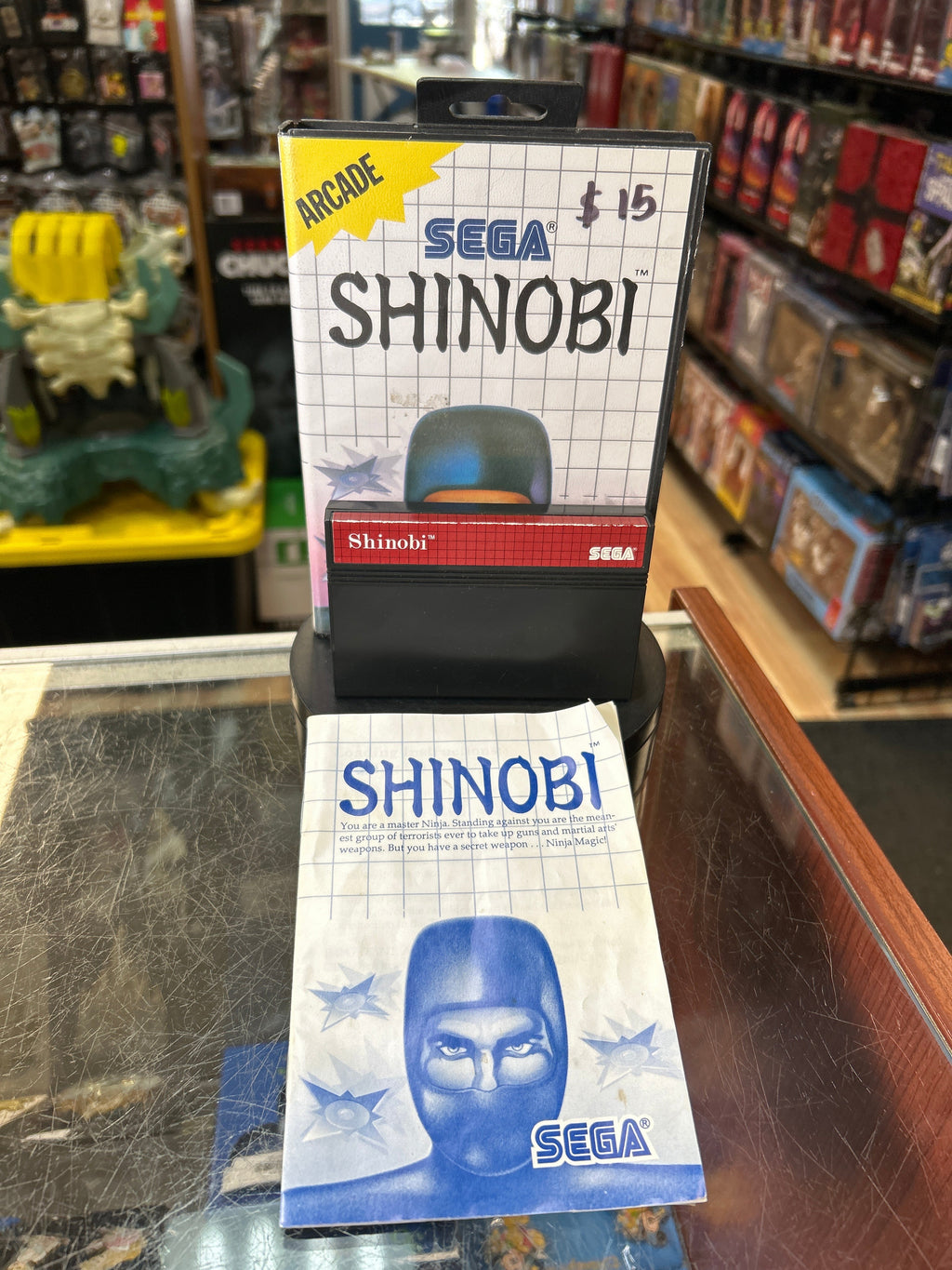 Shinobi 0842 (SEGA Master System SMS, Video Games) **COMPLETE** product image 1, provided for visual reference and product