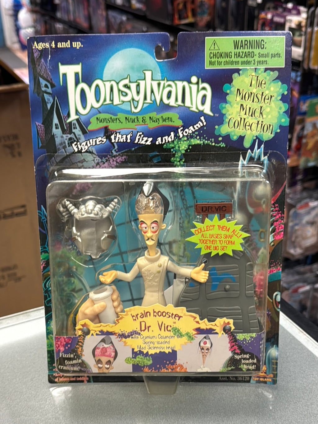 Brain Booster Dr Vic (Vintage Toonsylvania, Toy Island) SEALED product image 1, provided for visual reference and product