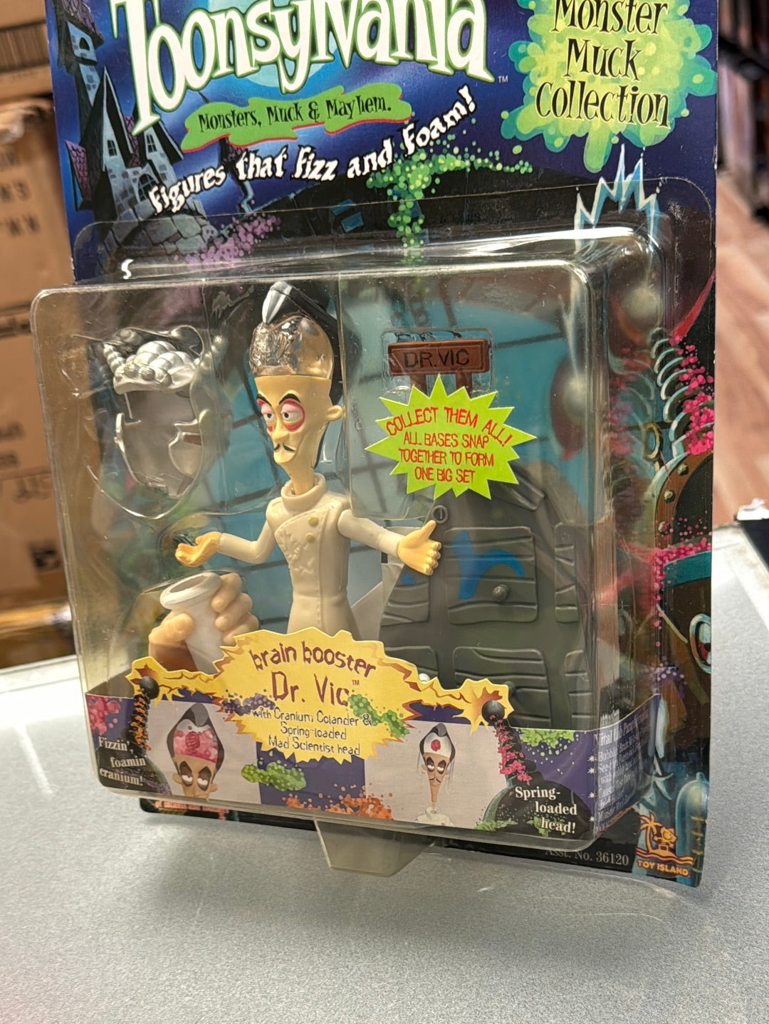 Brain Booster Dr Vic (Vintage Toonsylvania, Toy Island) SEALED product image 9, provided for visual reference and product