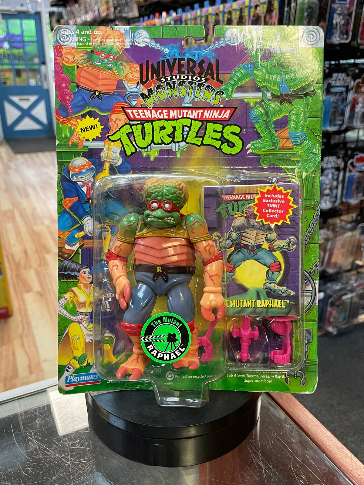 The Mutant Raphael (Vintage TMNT Ninja Turtles, Playmates) SEALED product image 1, provided for visual reference and product