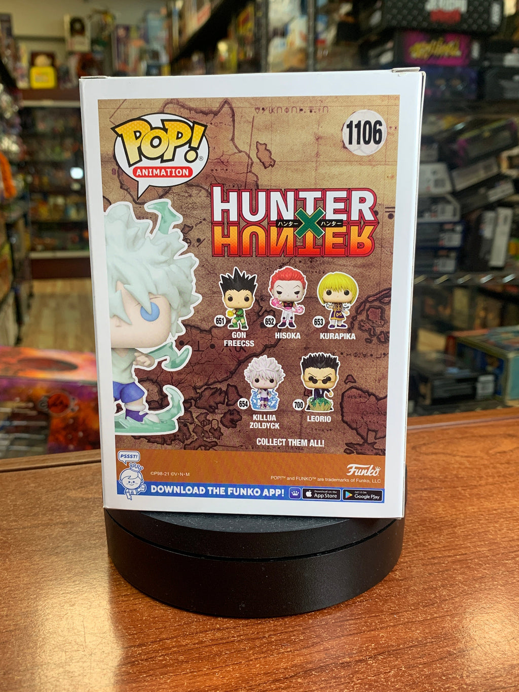 Killua Zoldyck Glow Chase #1106 (Funko Pop! Hunter X Hunter) product image 3, provided for visual reference and product