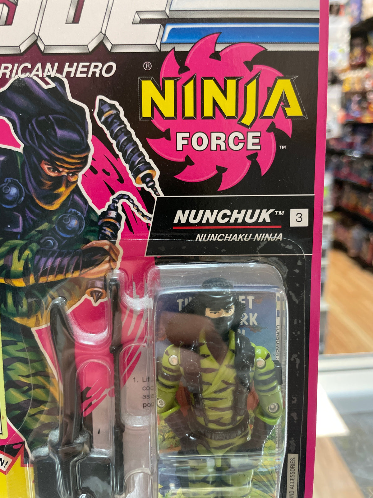 Nunchuck Ninja Force (Vintage GI Joe, Hasbro) **SEALED** product image 3, provided for visual reference and product detail