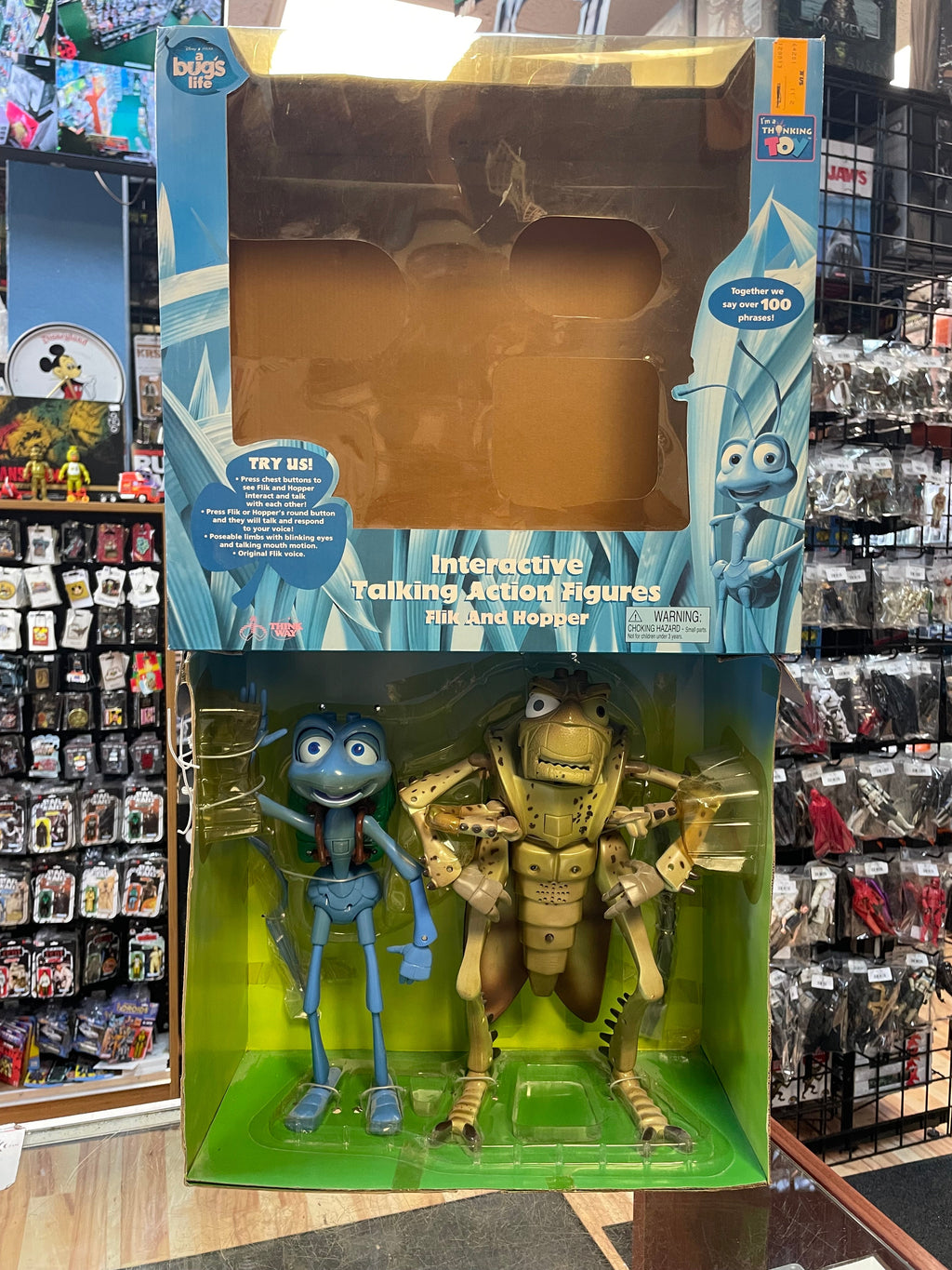 Interactive Flik & Hopper (Vintage Bugs Life, Thinking Toy) **NEW OPENNED** product image 1, provided for visual reference